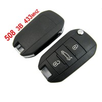 Original 508 3 Button 433MHZ Remote Key Peugeot