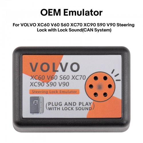 OEM Emulator for VOLVO XC60 V60 S60 XC70 XC90 S90 V90 Steering Lock with Lock Sound(CAN System)