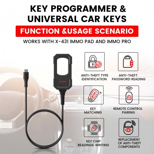 Launch X431 Key Programmer+Super Chip+4 Sets of Smart Keys