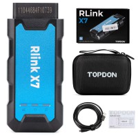 TOPDON Rlink x7 VW Supporte CANFD DOIP Support ECU Programmation en ligne ECU Codage Programmation De Clé Full Systèmes Diagnostic