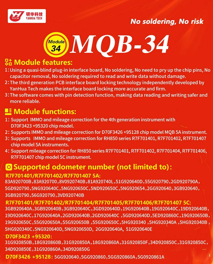 YANHUA ACDP Module 34 MQB-34